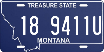 MT license plate 189411U