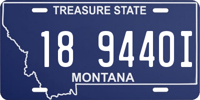 MT license plate 189440I