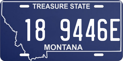 MT license plate 189446E