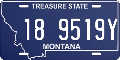 MT license plate 189519Y