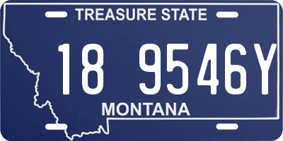 MT license plate 189546Y