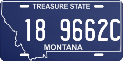 MT license plate 189662C