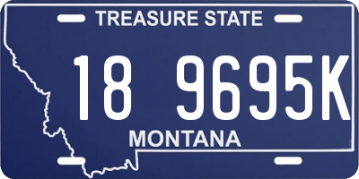 MT license plate 189695K