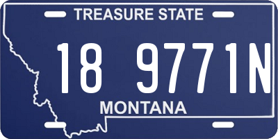 MT license plate 189771N