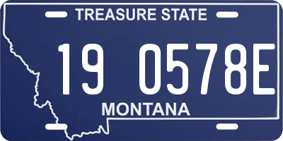 MT license plate 190578E