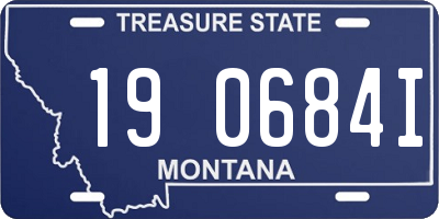 MT license plate 190684I
