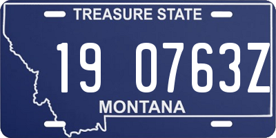 MT license plate 190763Z