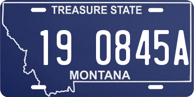 MT license plate 190845A