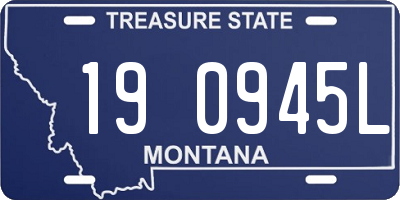 MT license plate 190945L