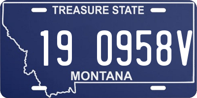 MT license plate 190958V