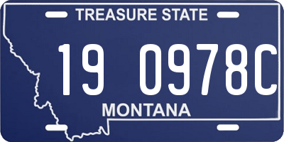MT license plate 190978C