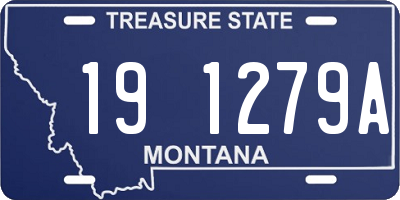 MT license plate 191279A