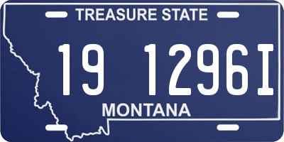 MT license plate 191296I