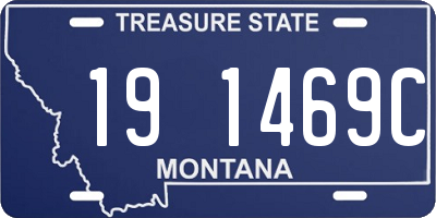 MT license plate 191469C
