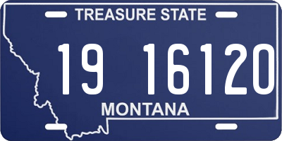 MT license plate 191612O