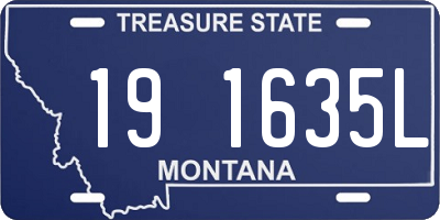 MT license plate 191635L