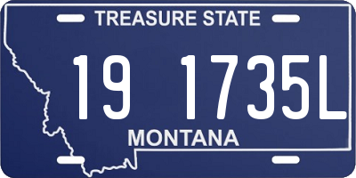 MT license plate 191735L