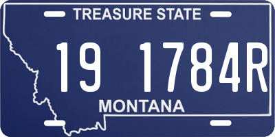 MT license plate 191784R