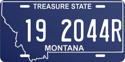 MT license plate 192044R