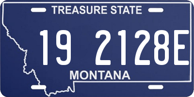 MT license plate 192128E