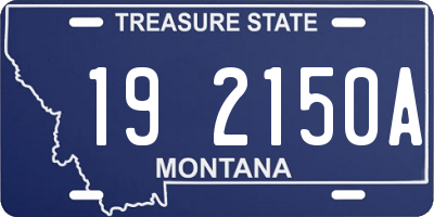 MT license plate 192150A
