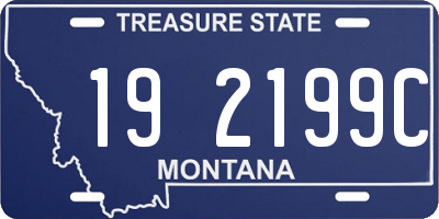 MT license plate 192199C