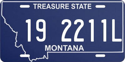 MT license plate 192211L