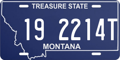 MT license plate 192214T