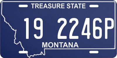 MT license plate 192246P