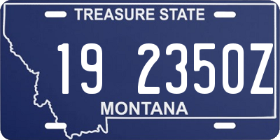 MT license plate 192350Z