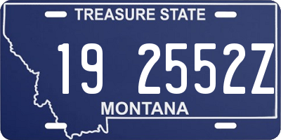 MT license plate 192552Z