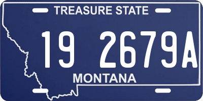 MT license plate 192679A