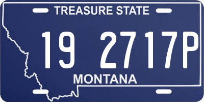 MT license plate 192717P