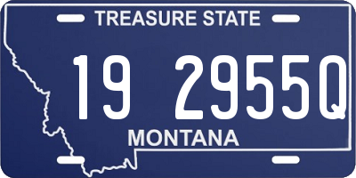 MT license plate 192955Q