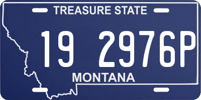 MT license plate 192976P
