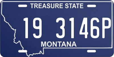 MT license plate 193146P