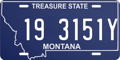 MT license plate 193151Y