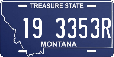 MT license plate 193353R