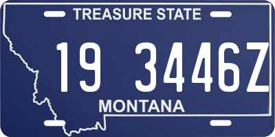 MT license plate 193446Z