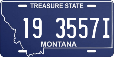 MT license plate 193557I