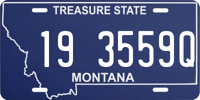 MT license plate 193559Q