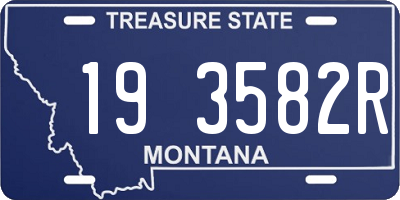 MT license plate 193582R