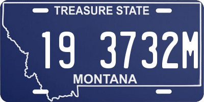 MT license plate 193732M