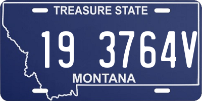 MT license plate 193764V