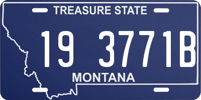 MT license plate 193771B