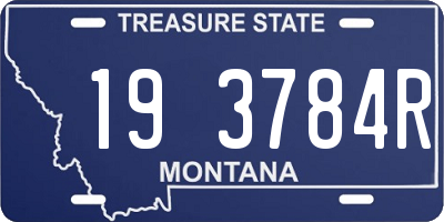 MT license plate 193784R