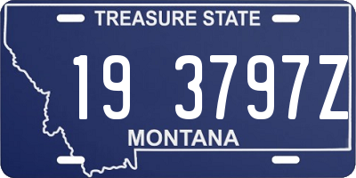 MT license plate 193797Z