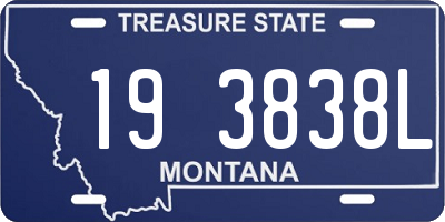 MT license plate 193838L