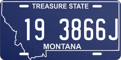 MT license plate 193866J