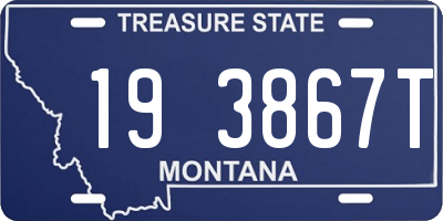 MT license plate 193867T
